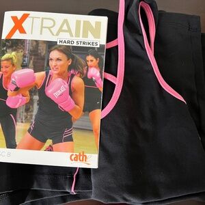 Cathe Friedrich Feelfitwear outfit worn in Hard Strikes workout